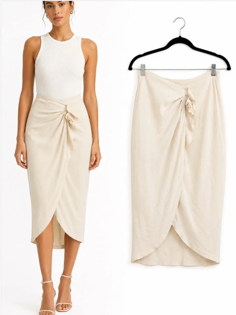 NWT IRO Minilya Skirt Beige